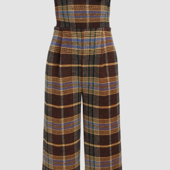 New with tags L plaid overalls - Picture 2 of 4